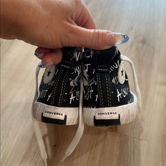 Toddler Converse Not A Chuck Black and White High-Top Sneakers - Picture 3 of 4